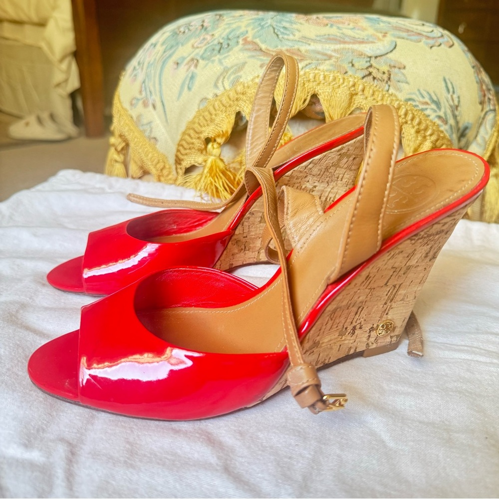Tory Burch RED wedges
